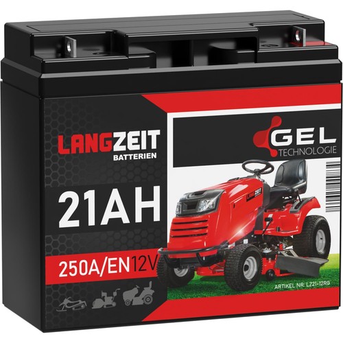 Rasentraktor gel batterie 12v - gel,