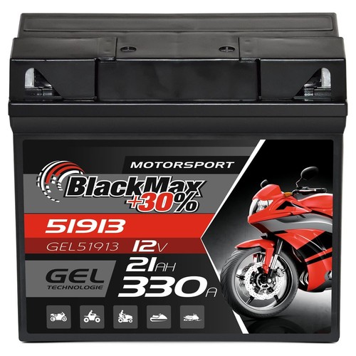 Gel motorradbatterie 12v 21ah - gel,