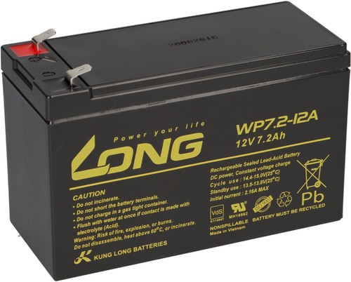 12v 2ah long wp7 - 12v, vds