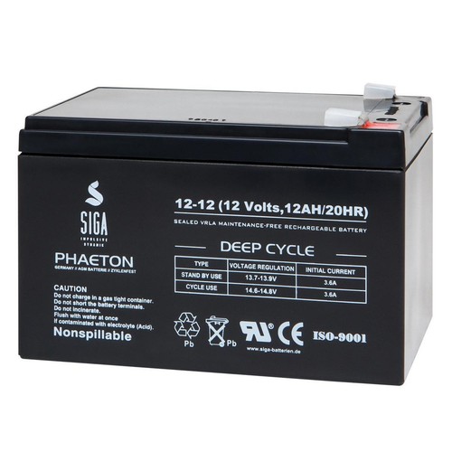 Akku 12v 12ah batterie - akku,