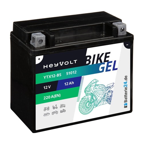Gel motorradbatterie 12ah - motorradbatterie, 12v