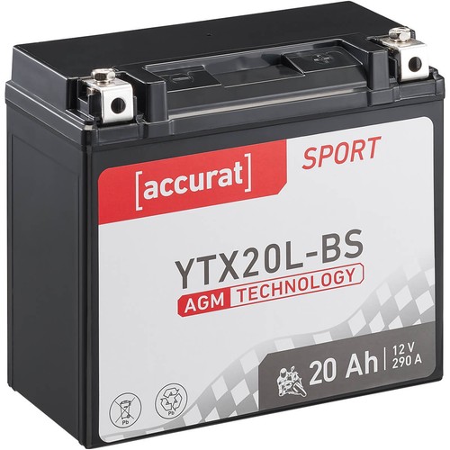 Motorradbatterie ytx20l agm - motorradbatterie,