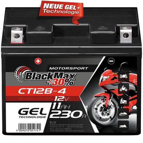Blackmax yt12b motorrad gel - blackmax,