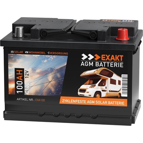 Agm solarbatterie 100ah - agm,