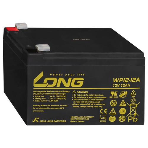 12v 12ah long - 12v, akku